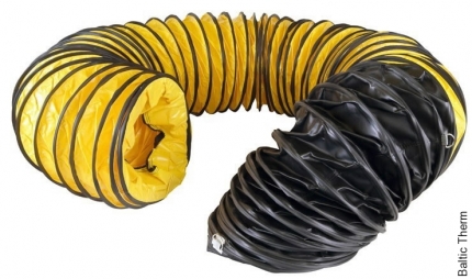 Lankstus oro tiekimo vamzdis 305 mm x 3 m  MASTER  šildytuvams