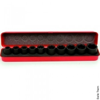 Smūginių galvų rinkinys 1/2" 10-24mm Peddinghaus