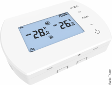 HMI	3-jų pakopų ventiliatoriaus greičio reguliatorius su integruotu termostatu bei programuojamu savaitės kalendoriumi